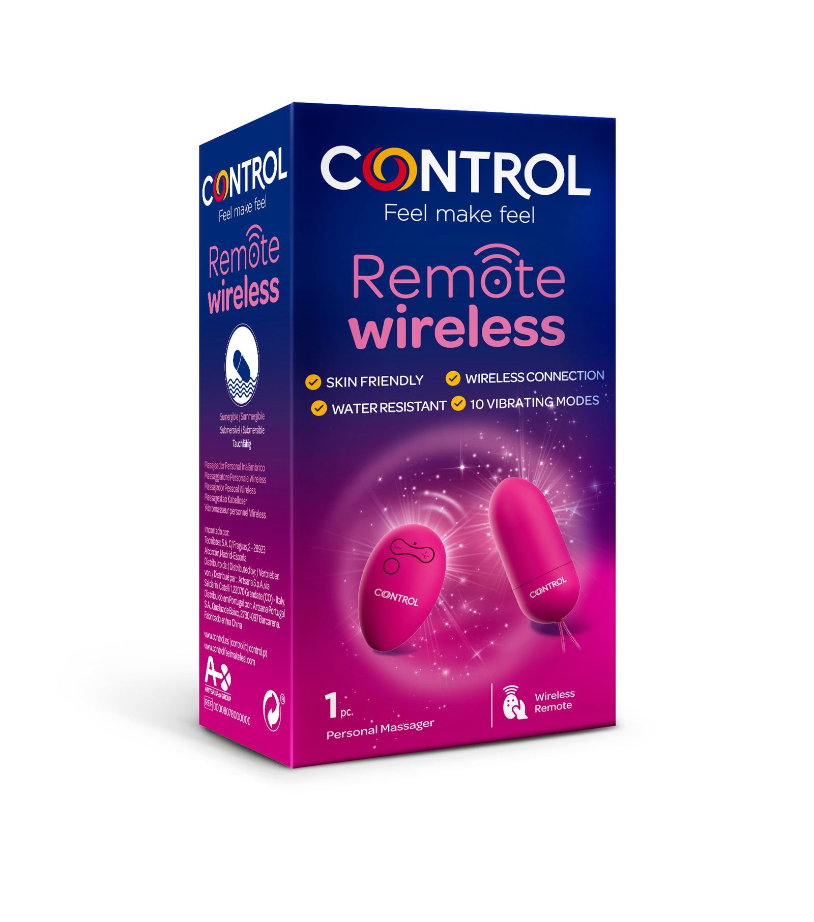 Control Remote Wireless - 10 Níveis Vibração | Control Portugal