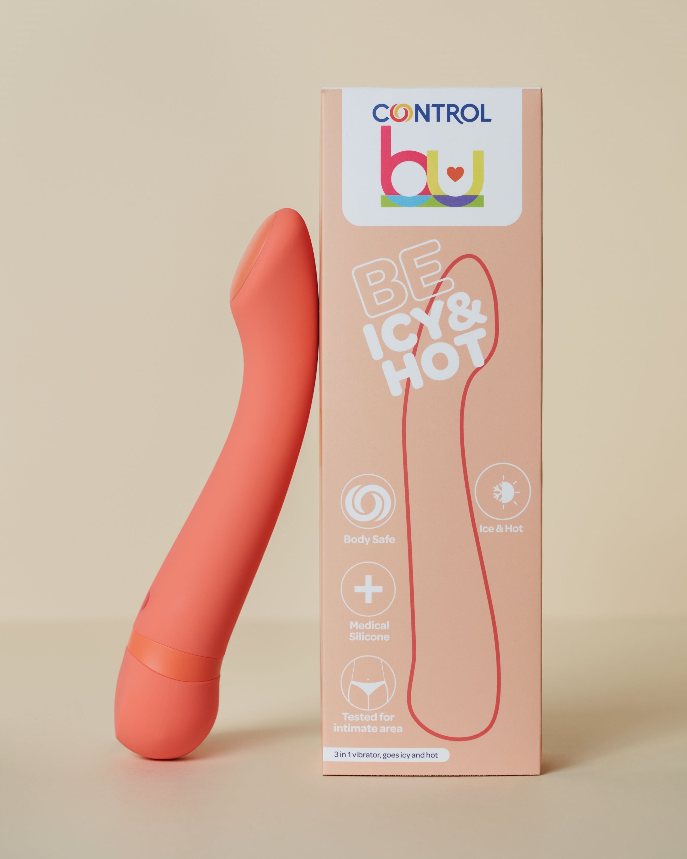 Control Be Icy & Hot - Vibrador 3 em 1, que Vibra, Aquece e Arrefece