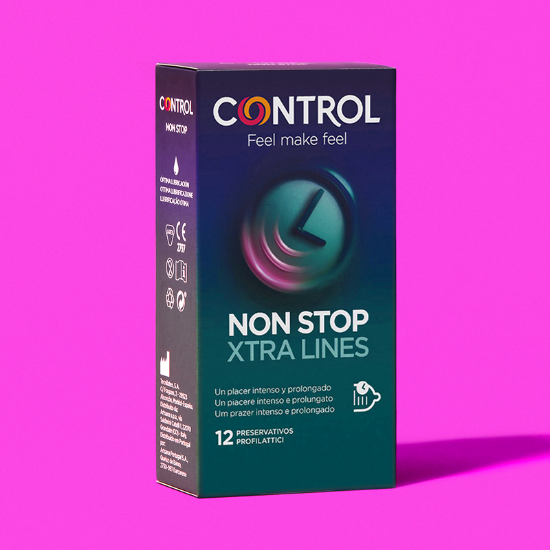 Control Preservativos Non Stop Xtra Lines 12