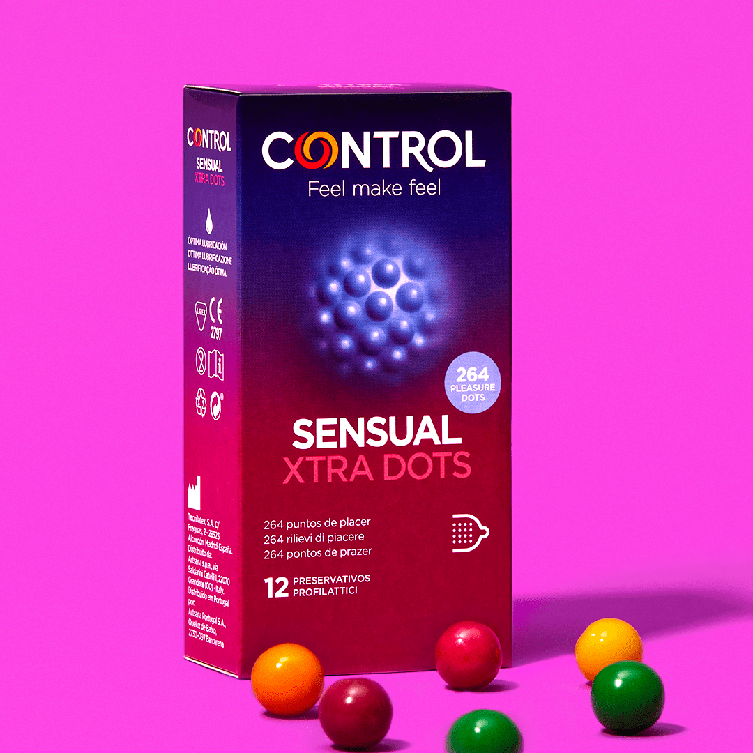 Control Preservativos Sensual Xtra Dots 12